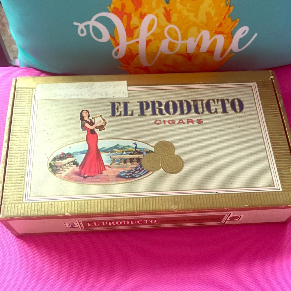 Vintage Cigar box El Producto 1969